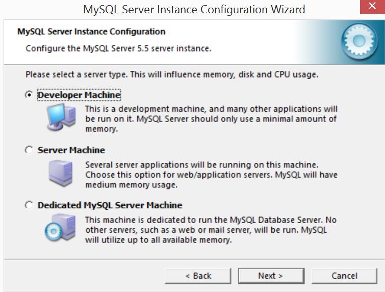 MySQL Server Instance Configuration Wizard2